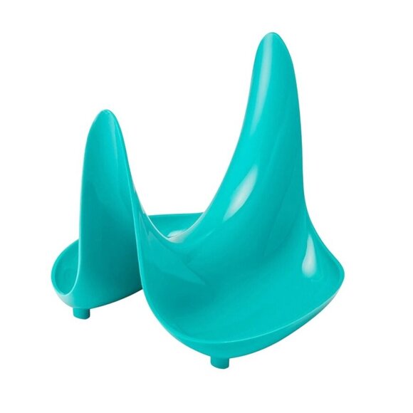 Hutzler 1 Pot Lid Stand With Spoon Rest BPA Free Plastic Dishwasher Safe Aqua - Picture 2 of 3